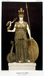 La Minerva de Simart - en "Historia de los Griegos" Victor Duruy 1887
