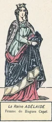 La reina Adelaida, esposa de Hugo Capeto
