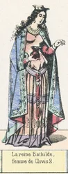 La reina Batilde, esposa de Clodoveo II