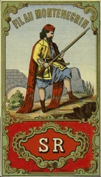 Etiqueta para hilo montenegrino