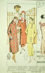 Abrigos de damas, ilustración de 