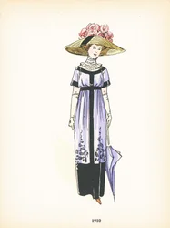 Moda femenina, 1910