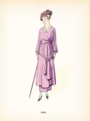Moda femenina, 1915
