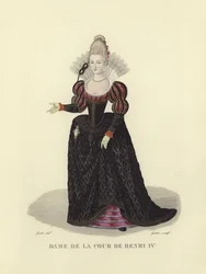 Dama de la corte de Enrique IV de Francia