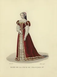 Dama de la corte del rey Francisco I de Francia