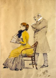 Dama con abanico y caballero