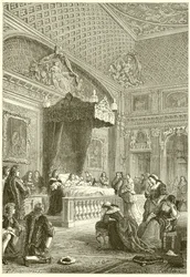 Últimos momentos del rey Luis XIV