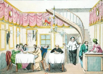 Le Boeuf a la Mode, rue Valois, París, de Le Gout du Jour, c.1830