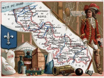 Le Nord (59), Nord Pas De Calais, Francia. Retrato de Jean Bart (Jan Bart o Jan Baert)