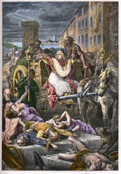 La devoción del obispo de Marsella, Henri François Xavier de Belsunce Castelmoron (1671-1755), jesuita, durante la peste de Marsella en 1720-1721 - Peste en Marsella, Francia