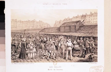 Les Halles, 1855
