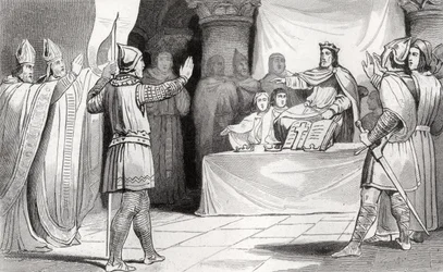 Luis I (778-840) el Piadoso en la Corte, de 