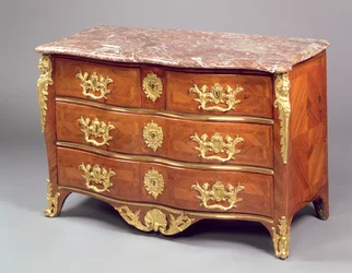 Cómoda de Luis XV por François Garnier c.1730