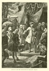 Luis XV y el Embajador de Holanda