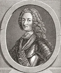 Luis de Orleans, duque de Orleans, 1703-1752. Duque de Orleans y miembro de la familia real francesa. De Les Heures Libres publicado en 1908.