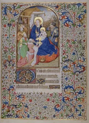 MS.McClean.81.f68r Adoración de los Reyes Magos, Horae francesa