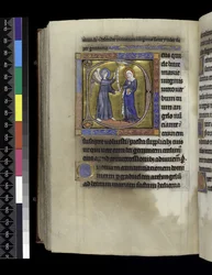 MS 300 f.274v, Colectas, sermones y lecciones para la Anunciación, del Salterio y Horas de Isabel de Francia, París, c.1265-70