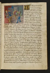MS Hunter 252 014r Página de Cent Nouvelles Nouvelles, c.1461-62