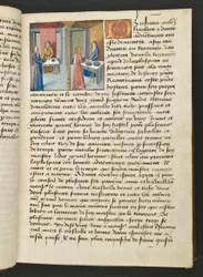 MS Hunter 252 023r Página de Cent Nouvelles Nouvelles, c.1461-62