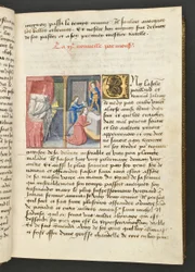 MS Hunter 252 025r Página de Cent Nouvelles Nouvelles, c.1461-62
