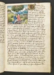 MS Hunter 252 026r Página de Cent Nouvelles Nouvelles, c.1461-62