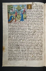 MS Hunter 252 051v Página de Cent Nouvelles Nouvelles, c.1461-62