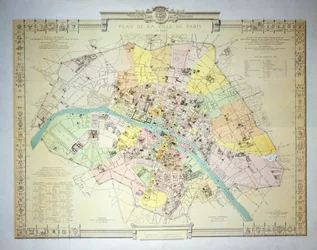 Mapa de París en 1789, 1887