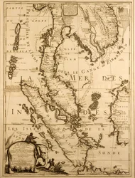 Mapa del Sudeste Asiático, 1687