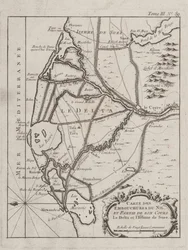 Mapa del Delta del Nilo