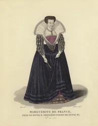 Margarita de Francia, hija del rey Enrique II de Francia y primera esposa del rey Enrique IV de Francia