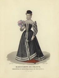 Margarita de Francia, tercera y más joven hija del rey Francisco I de Francia
