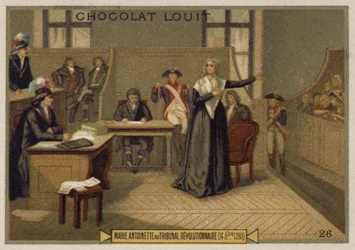 María Antonieta ante el Tribunal Revolucionario, Revolución Francesa, 14 de octubre de 1793