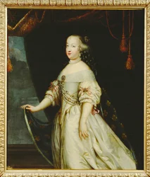 María Teresa de Austria, Reina de Francia ... (pintura sobre lienzo)