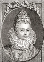 Marie de Médicis, 1575-1642. Reina consorte de Francia, como la segunda esposa del Rey Enrique IV de Francia. De Les Heures Libres publicado en 1908