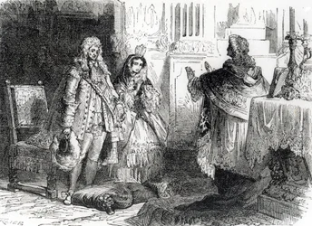 Matrimonio de Luis XIV y Madame de Maintenon