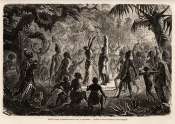 Meriah Pujah o sacrificio humano en Khondistan