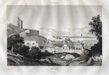 Messina - Sicilia - Grabado de 