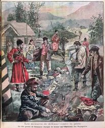 Métodos para prevenir la peste, de Le Petit Journal, 1898