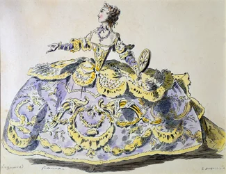 Miss Laguerre como Fortuna, facsímil de A. Guillaumot fils