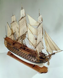 Modelo del Royal Louis (Royal-Louis), fragata de la marina francesa. Siglo XVIII París, Museo de la Marina