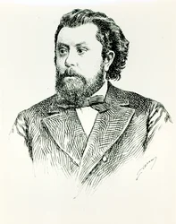 Modest Petrovich Moussorgsky (1835-81), ilustración de L