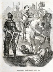 Montmorency hecho prisionero en Pavie (1525) - en “Histoire de France” de L.-P. Anquetil