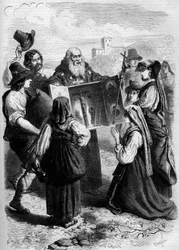 Monstración de reliquias en San Gennaro; Italia