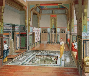 Interior morisco, hacia 1880