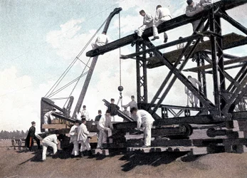 Montando un puente ferroviario - en "Military Album" - Genie