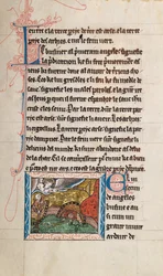 Ms65 f28r, Comentario sobre el Apocalipsis de San Juan, finales del siglo XIII