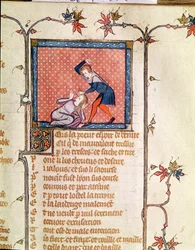 Ms 1126 f.66r La Violencia de los Celos, del Roman de la Rose