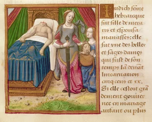 Ms 17 Judith, de "Vie des Femmes Celebres", c.1505 (vitela)
