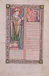 Ms 186 Fol.2v Pierre Lombard obispo de París, del Liber Quatuor Sententiarum (Libro de Sentencias), c.1160