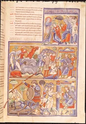 Ms 1 f.93r La historia de David, de la Biblia de Souvigny